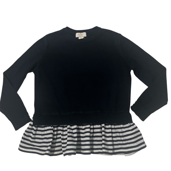 kate spade Other - Kate Spade Kids Navy Blue Sweater with Striped Hem